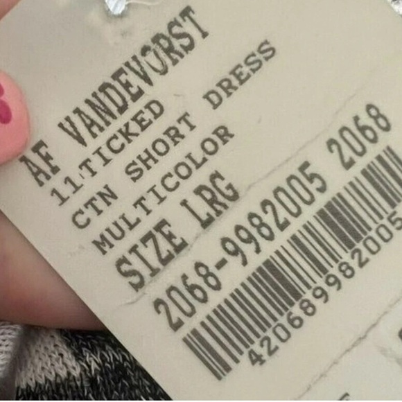 AF Vandevorst CASHMERE WOOL Dress linen LARGE Designer Reversible beige NWT - Picture 16 of 16